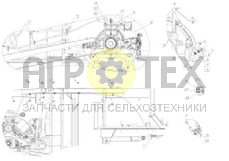 Чертеж Коммуникации управления агрегата измельчающего (1401.52.01.000-01)